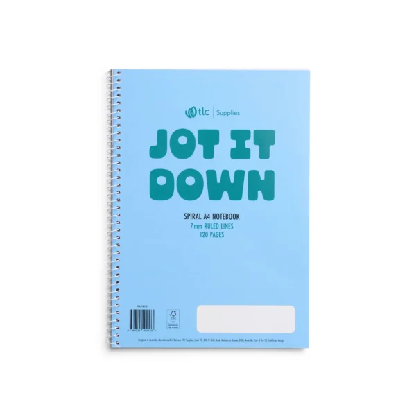 Jot It Down A4 Spiral Notebooks